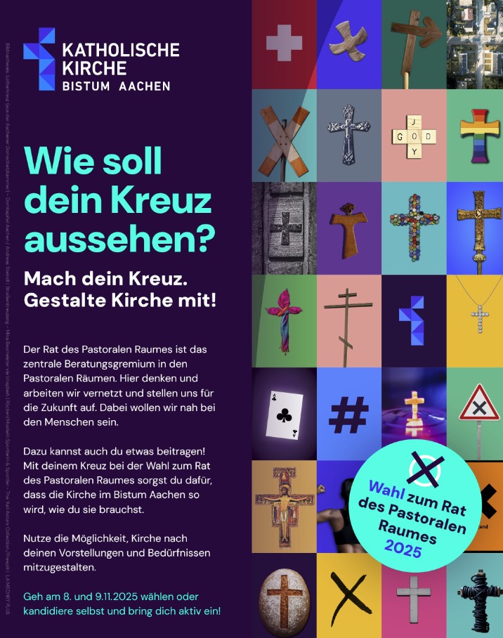 Plakat Wahl zum Pastoralen Raum - Bistum Aachen (c) Bistum Aachen