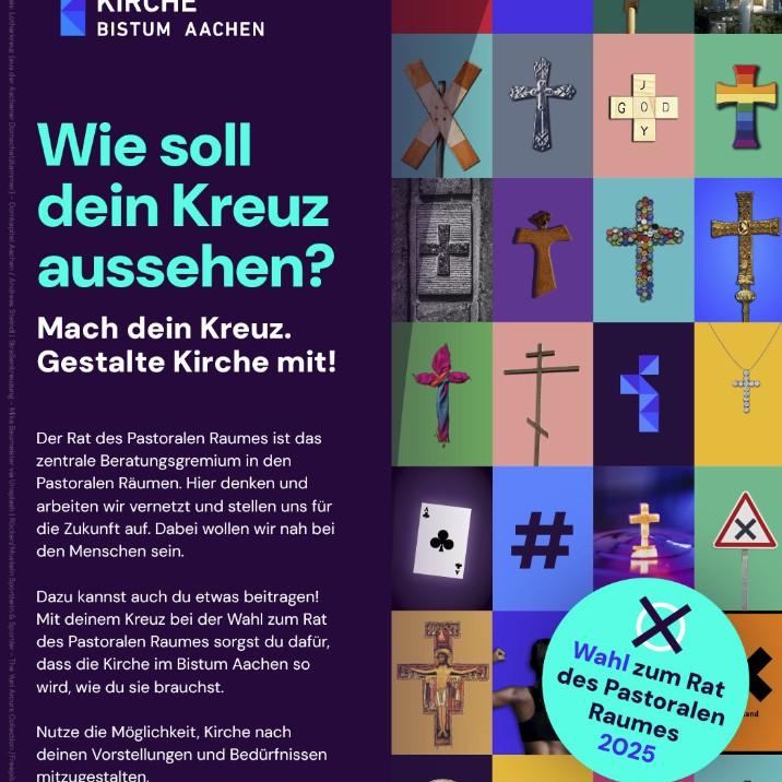 Plakat Wahl zum Pastoralen Raum - Bistum Aachen