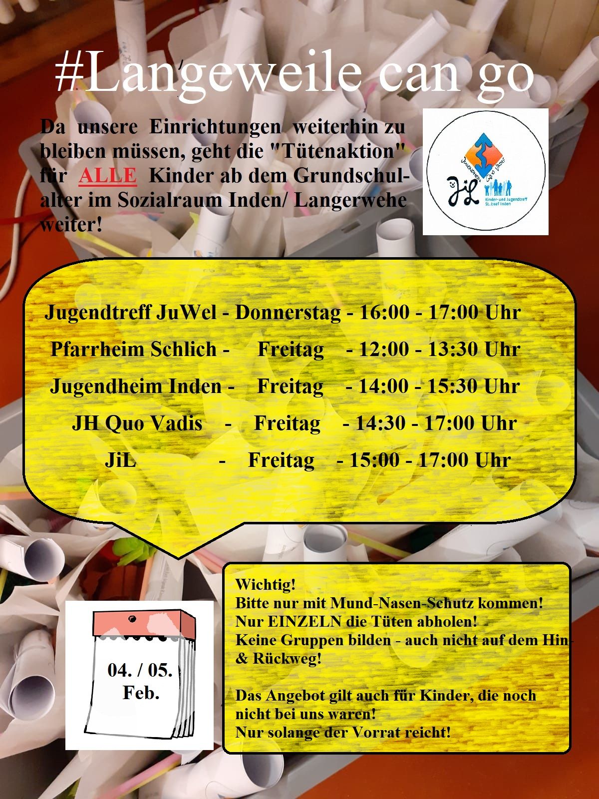 2021-02-05 #langeweilecango Plakat (1) (c) Jörg Lütteke