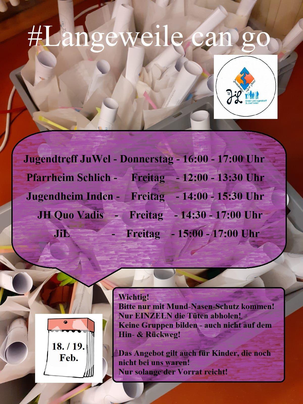 2021-02-19 #langeweilecango Plakat