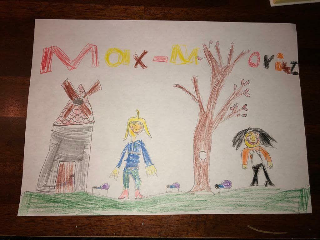 Gewinnerfoto Malwettbewerb Max und Moritz