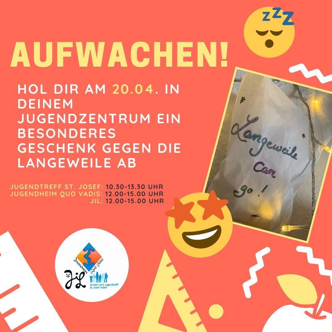 Langeweile can go 20.April