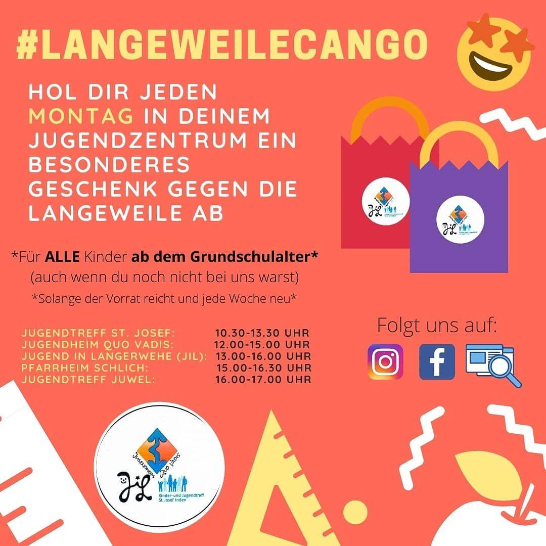 Langeweile can go Flyer für jeden Montag